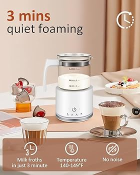 Amazon.com: Opard Electric Milk Frother and Steamer, 17oz- 4